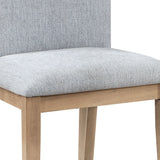 Caspian - Linen And Oak Finish Dining Chair (Set of 2) - Gray