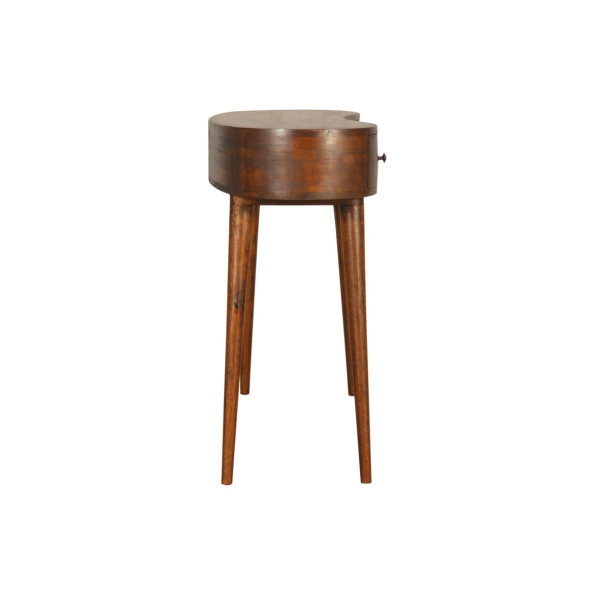 Wave Writing Desk, 2 Drawer - Chestnut
