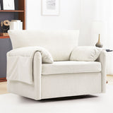 Oversized Swivel Armchair Modern Chair & Single Sofa Lounge, Comfortable Seating For Living Room