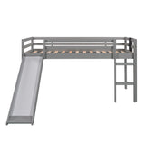 Loft Bed With Slide, Stair And Chalkboard