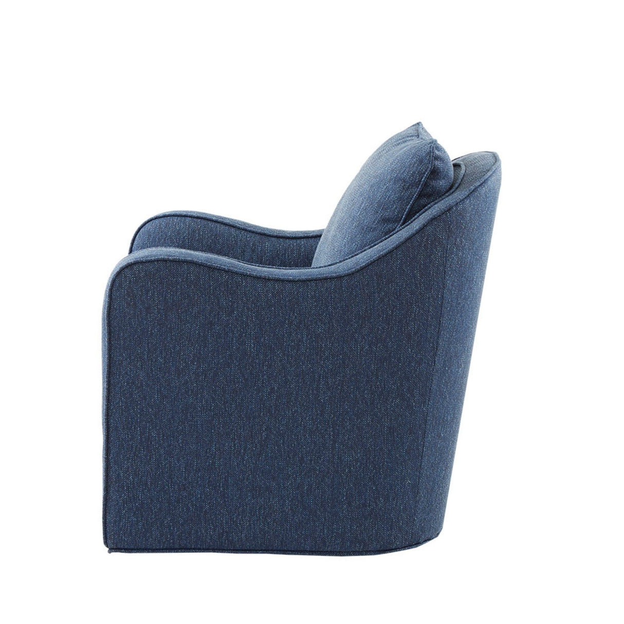 Wide Seat Swivel Arm Chair With 360 Degree Rotation