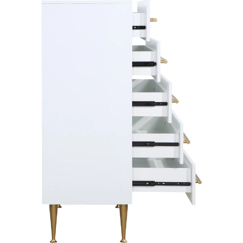 Contemporary 5 Drawer Chest For Bedroom