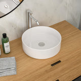 Elegant Ceramic Vessel Bathroom Sink With Stain Resistant Finish