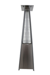 40, 000 Btu Propane Standing Patio Heater Stainless Steel