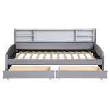 Luxurious Upholstered Platform Bed With Storage Drawers