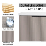 Contemporary Wall Mounted Bathroom Vanity With Soft Close Doors