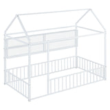 House Frame With Fence And Shelves