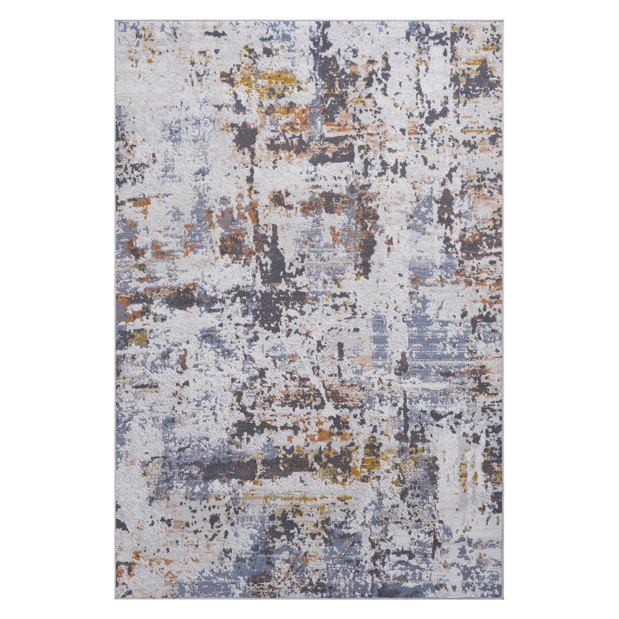 Payas - 6' X 9' Abstract Area Rug - Ivory / Blue