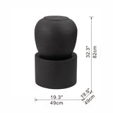 Heavy Outdoor Cement Fountain Antique, Cute Unique Urn Design Water Feature For Home Garden