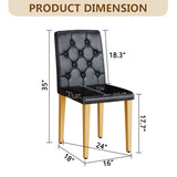 Dining Chairs With Ergonomic Buckle Backrest Comfort