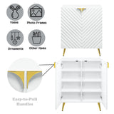 Gaines - High Gloss Console Cabinet - White