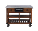Kailey - Kitchen Cart - Antique Oak