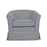 Zeniqua - Upholstered Velvet Swivel Chair With Loose Cover