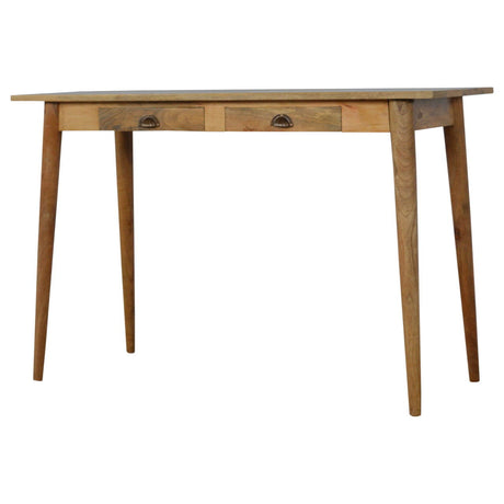 2 Drawer Nordic Writing Desk - Oak