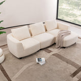 Mid-Century Modern 3 Seater Sofa With Recliner