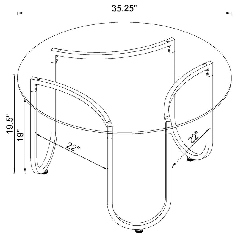 Dutton - Round Coffee Table Set
