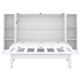 Murphy Bed With Shelves, Drawers And USB Ports