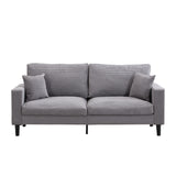 Modern Upholstered 2 Piece Sofa Set With 3 Seater And 2 Seater