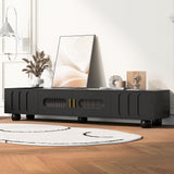 Modern TV Stand For TVs Up To 80", 2 Drawers And Cabinet