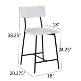 Badin - Counter Stool - White Washed