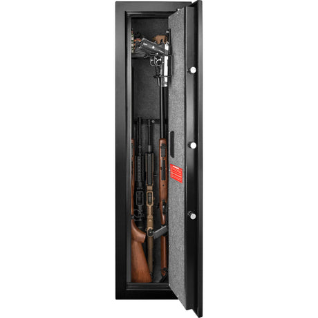 5.51 Cubic Ft Tall Biometric Rifle Safe - Black