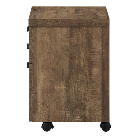 File Cabinet Rolling Mobile Storage Drawers Printer Stand For Office - Brown