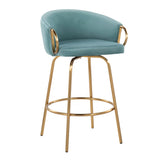 Claire - Contemporary & Glam Counter Stool (Set of 2)