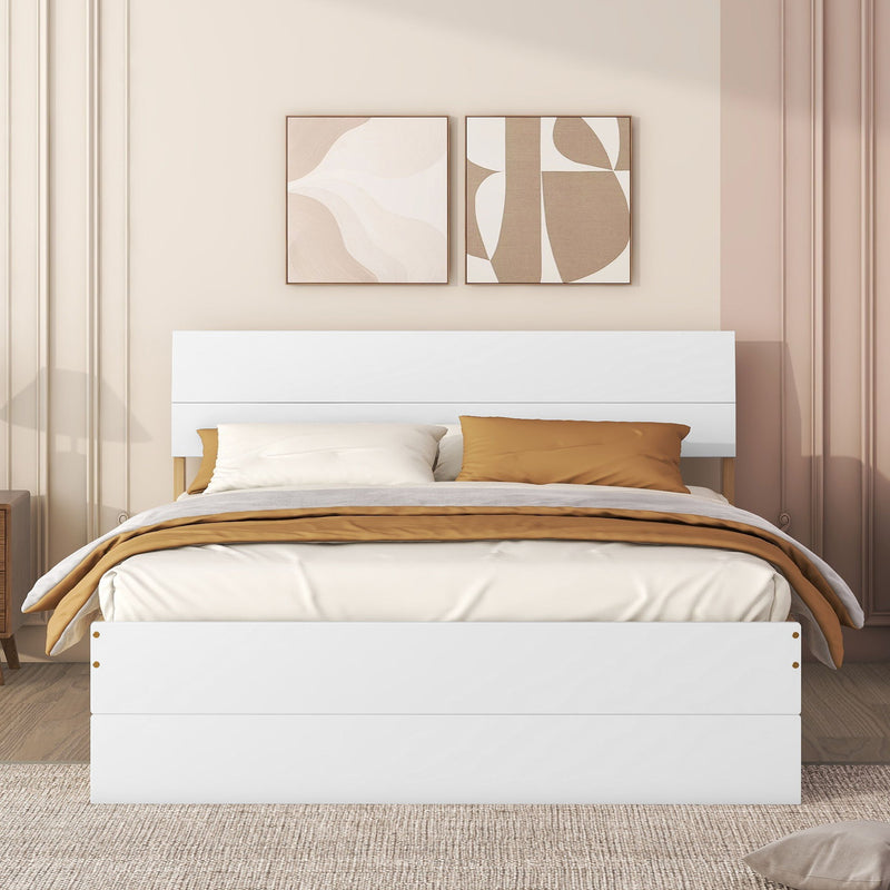 Modern Bed Frame With Headboard And Footboard