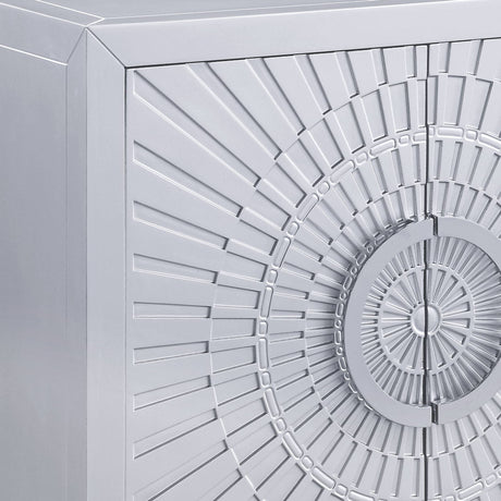 Cicero - Console Cabinet - Platinum