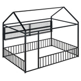 House Frame With Fence And Shelves