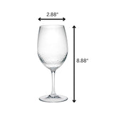 Tritan Hammer - Leadingware Plastic Wine Glasses (Set of 4), Unbreakable, Bpa Free, 20Oz - Clear