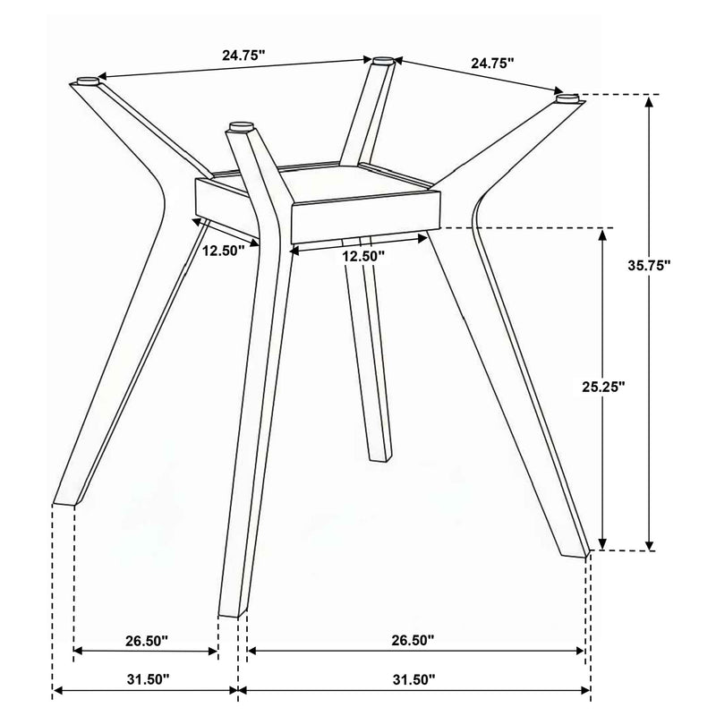 Flynn - 5 Piece Counter Height Dining Set