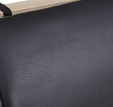Upholstered Platform Bed With LED Light, Frame Slatted