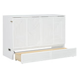 Murphy Bed With Large Drawer, USB Ports And Outlets