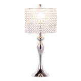 Ashland - Contemporary Table Lamp Round Clear Crystal Beads (Set of 2) - Polished Nickel