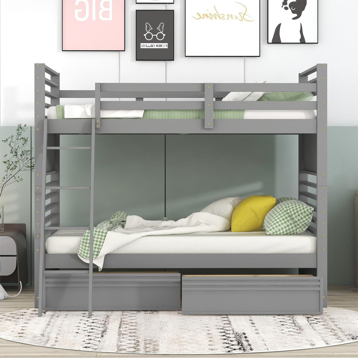 Bunk Bed With 2 Drawers