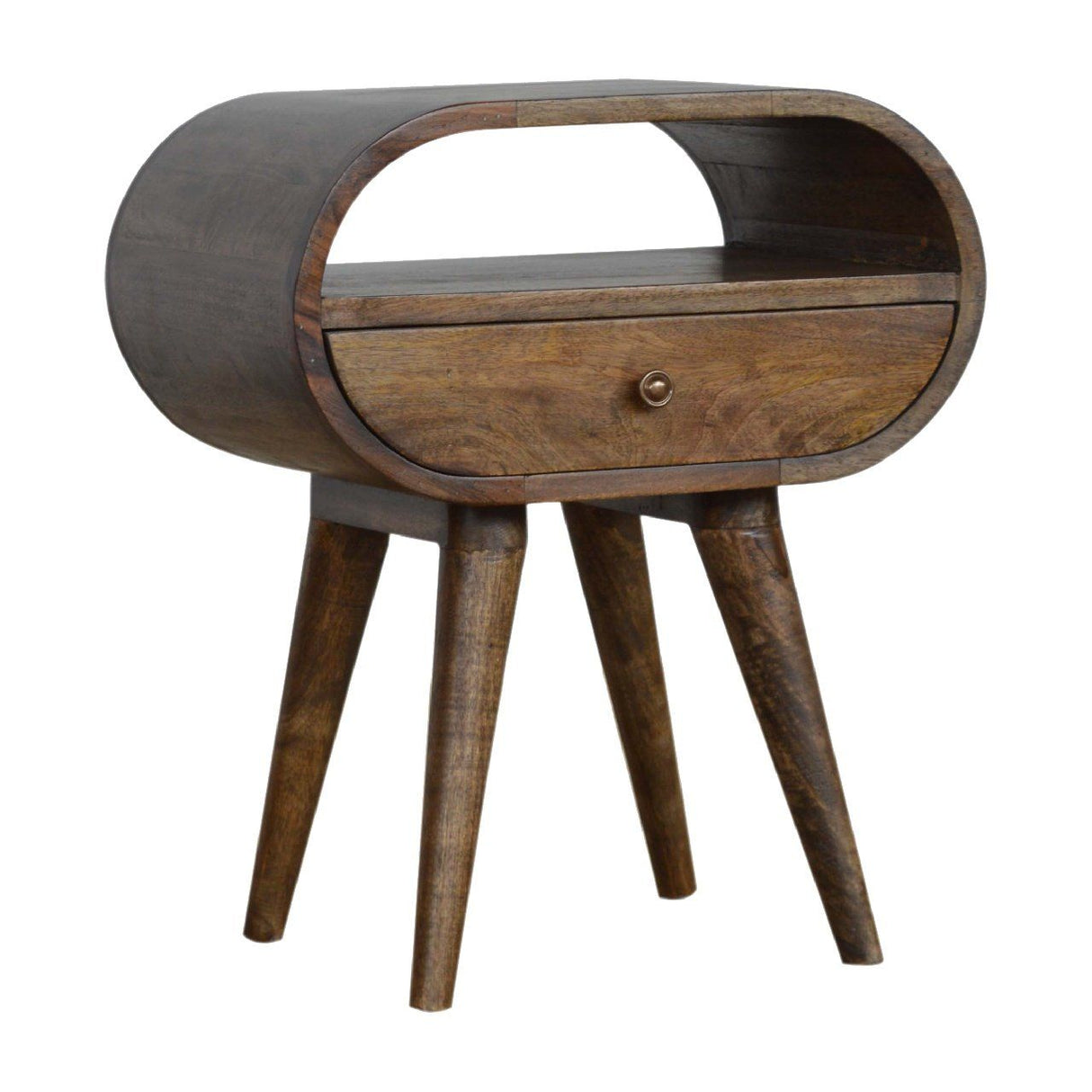 Circular Open Bedside Nightstand
