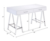 Coleen - High Gloss Writing Desk With USB