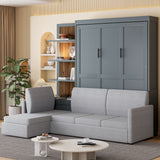 Murphy Bed With Sofa And Shelves