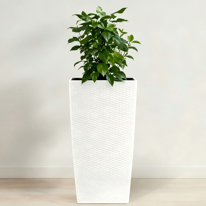 large self watering plant tray Large Self Watering Flower Pot With Drainage Holes & Inner Tray — FurnitureMarket.com