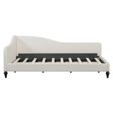 Modern L Shaped Linen Daybed With Legs