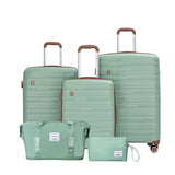 5 Piece Set Hardshell Carry On Luggage Set With Tsa Lock