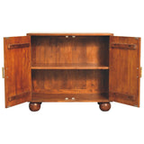 Carved Ball Cabinet - Chestnut