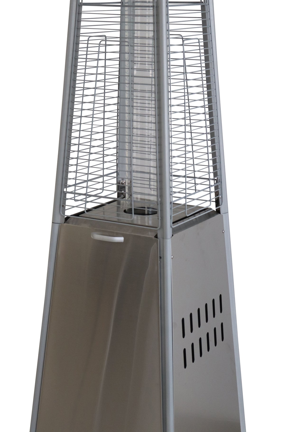 40, 000 Btu Propane Standing Patio Heater Stainless Steel