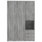 2 Doors Wardrobe Storage For Bedroom With Shelves And 3 Drawers