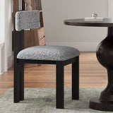 Mid Century 5 Piece Dining Set With Upholstered Metal Leg Chairs And Solid Wood Top Table - Black / White / Natural