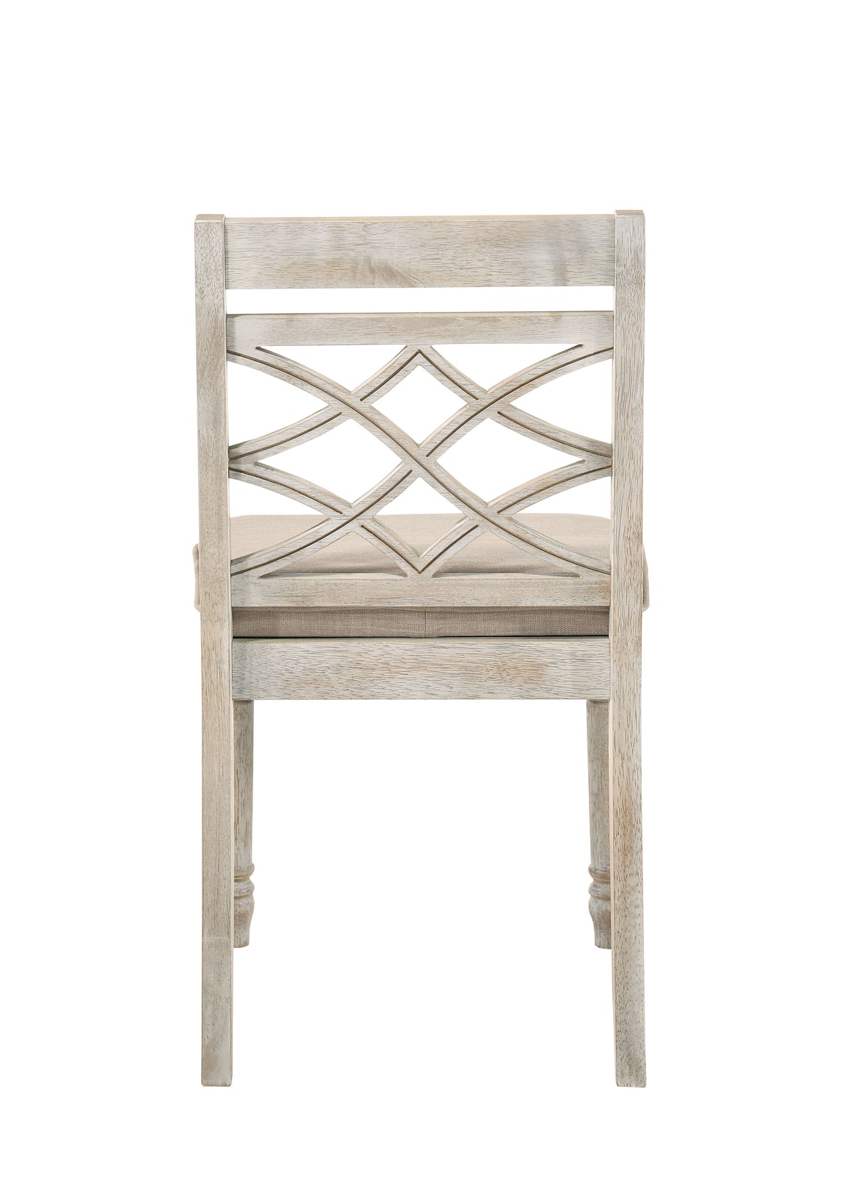 Havanna - Wide Contemporary Fabric Chair With Cushion (Set of 2) - Off White