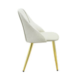 Gaines - Synthetic Leather Side Chair (Set of 2) - White