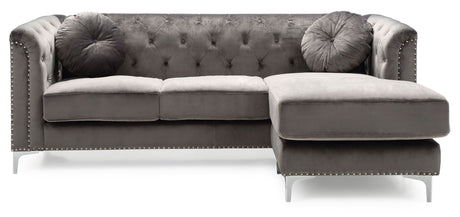 Pompano - Sofa Chaise - Dark Gray