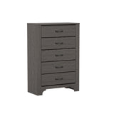 5 Drawer Dresser - Gray / Brown